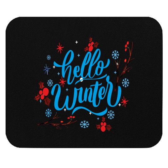 Hello Winter Mouse Pads