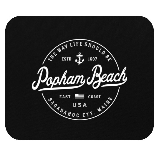 Nautical Anchor Popham Beach Maine Travel Vacation Mouse Pads