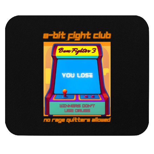 Funny Retro Gaming 80s Arcade 8-Bit Gamer Humor Mouse Pads