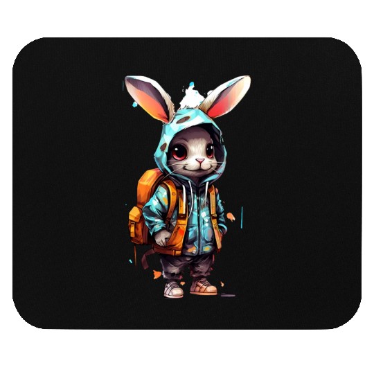 Cute Rabbit Cartoon Mouse Pads