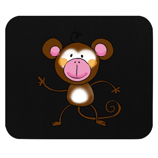 Cute Monkey Mouse Pads