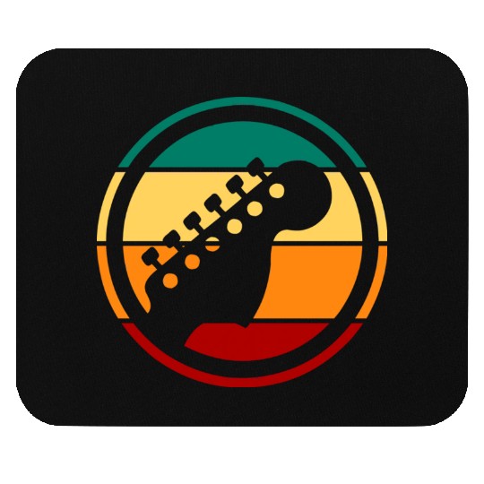 Retro Vintage Guitar Handle 80s Mouse Pads