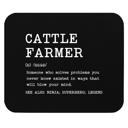 Cattle Farmer Definition Design Copy Copy Mouse Pads