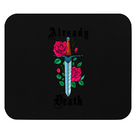 Rose Flower Knife Mouse Pads
