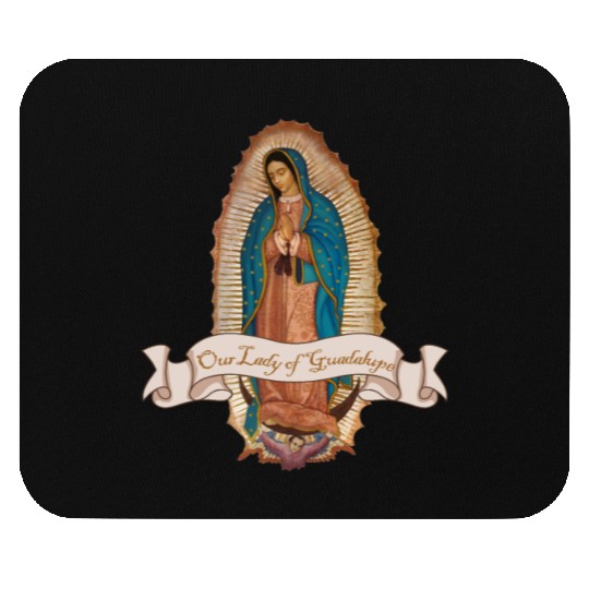 Lady Virgin of Guadalupe Virgen De Guadalupe Mouse Pads