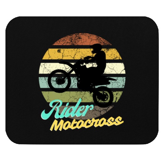 Motocross rider Mouse Pads