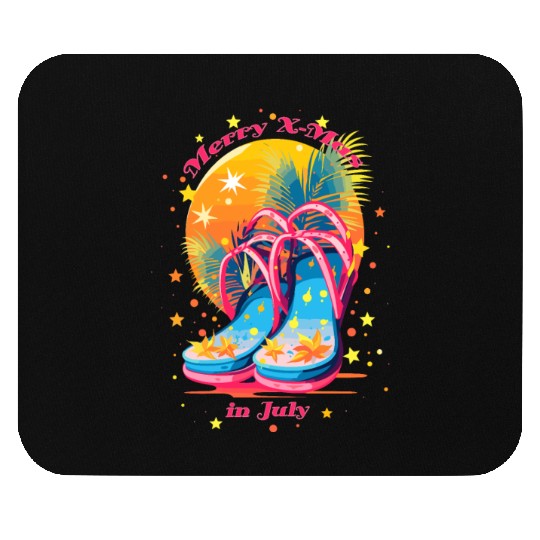 "Beach Bound Booties | "Christmas in July" Flip Mouse Pads