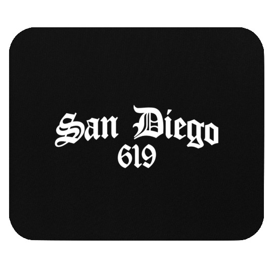San Diego 619 Chicano Latino Style Area Code Mouse Pads