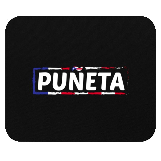 Patriotic Puerto Rico Puneta Flag Mouse Pads