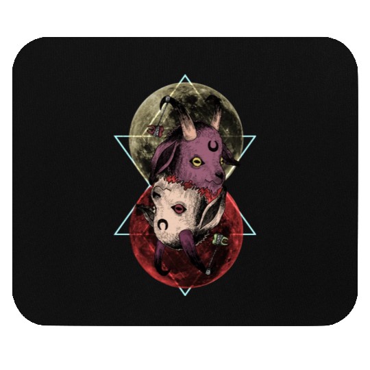As Above So Below Goat Mouse Pads