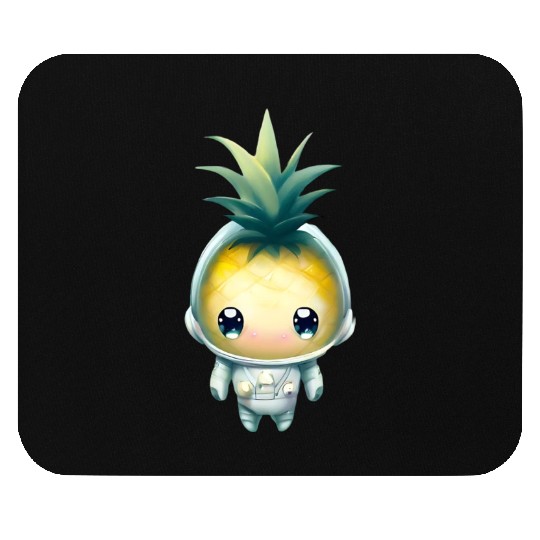 Kawaii astronauts pineapple Mouse Pads