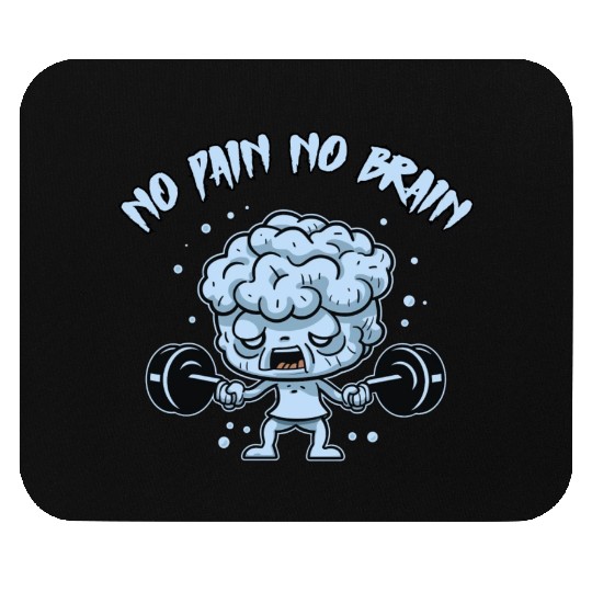 Train Your Brain: No Pain No Brain - Polar Edition Mouse Pads