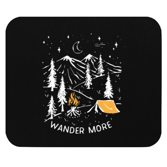 Wander More Nature Lover And Outdoors Camping Mouse Pads