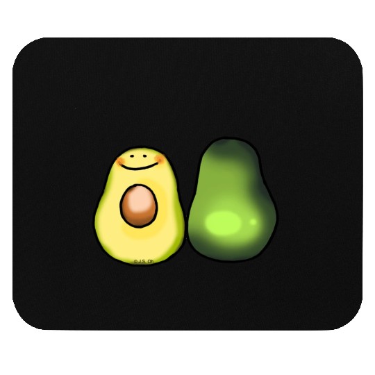 Cute Green Avocado Mouse Pads