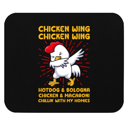 Chicken Wing Hotdog & Bologna & Macaroni Mouse Pads