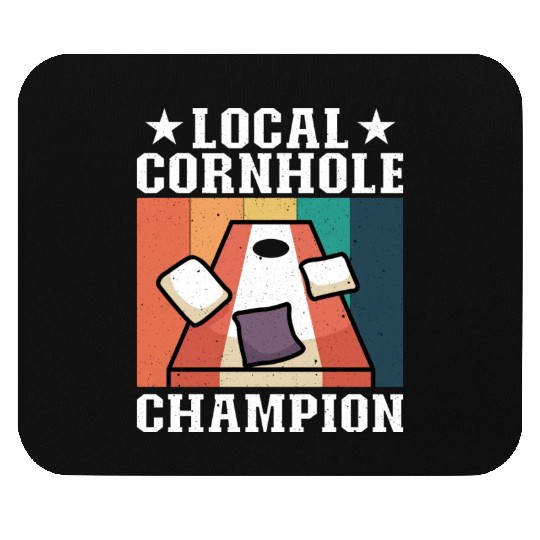 Local Cornhole Champion Bean Bag Lover Mouse Pads
