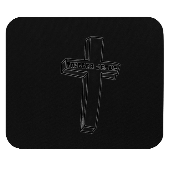 Trigger Jesus Affirmation By Abby Anime(c) Mouse Pads