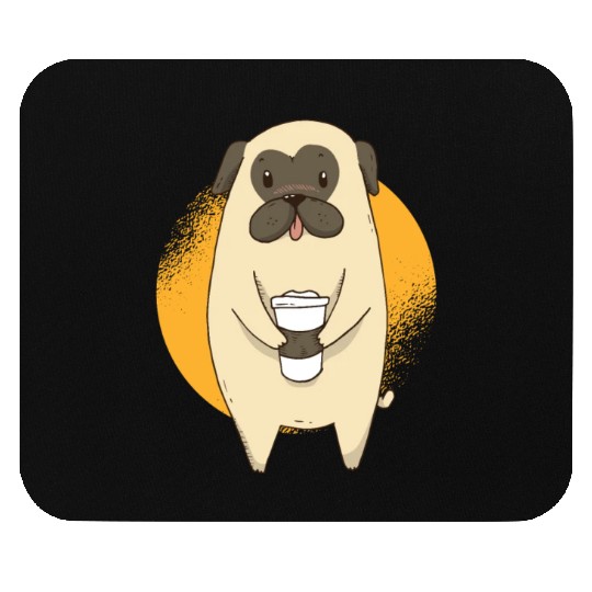 Pug Coffee Mouse Pads