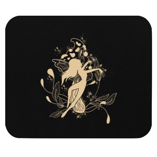 Fairy Mouse Pads, Fairycore Dancing Fairy Mushroom