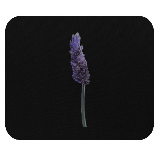 Lavender Flower Illustration Mouse Pads
