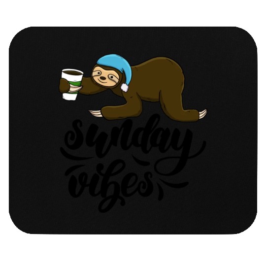 Sunday Vibes Sloth Mouse Pads