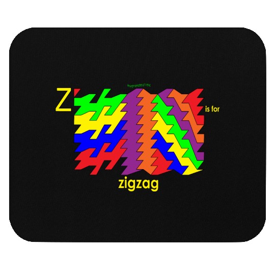 z is for zig zag Mouse Pads