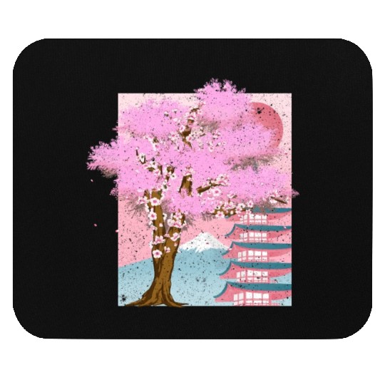 Japan aesthetics sakura tree gift cherry blossom Mouse Pads