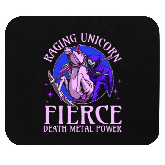 Goth Rock Satan Unicorn Festivals Death Metal Mouse Pads