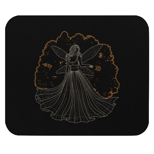 Fairy Mouse Pads, Fairycore Fairy Forest Trees Grunge