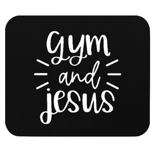 Gym And Jesus Workout Sport Cute Gym Gym Positive Mouse Pads