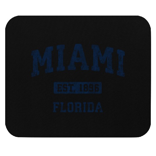 Miami Florida Fl Athletic Sports Mouse Pads