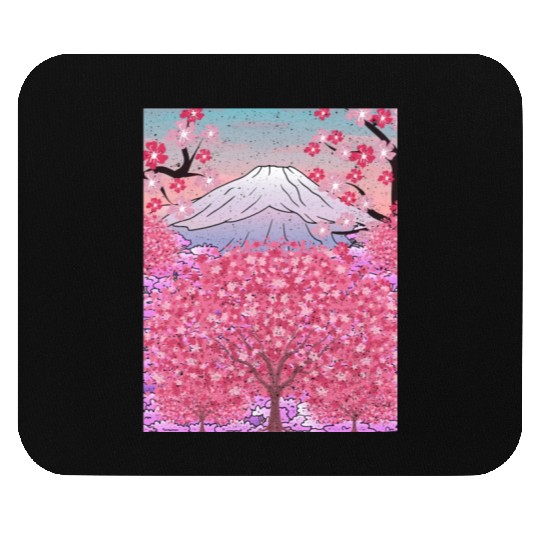 Japan nature mountain sakura gift cherry blossoms Mouse Pads