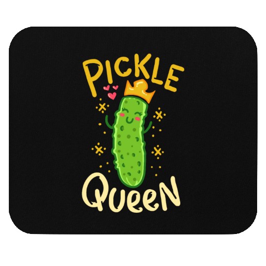 Pickle Queen Vegan Funny Cucumber Vegetable Mouse Pads