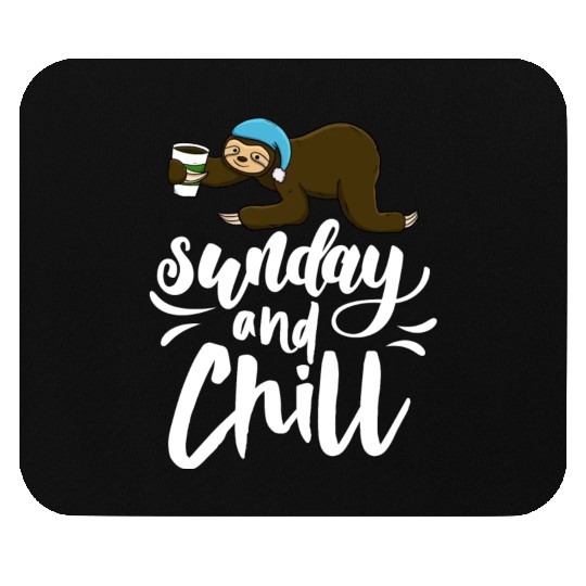 Sunday and Chill Sloth Mouse Pads