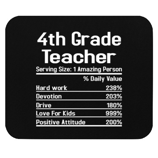 4th Grade Teacher Mouse Pads
