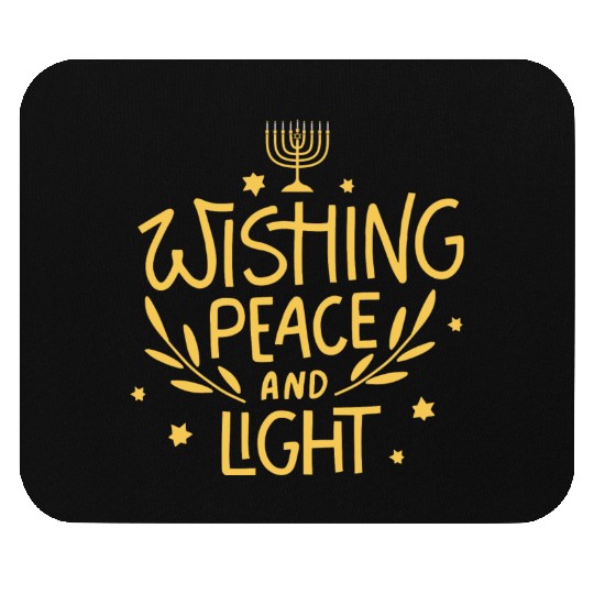 Wishing Peace And Light This Hanukkah Mouse Pads