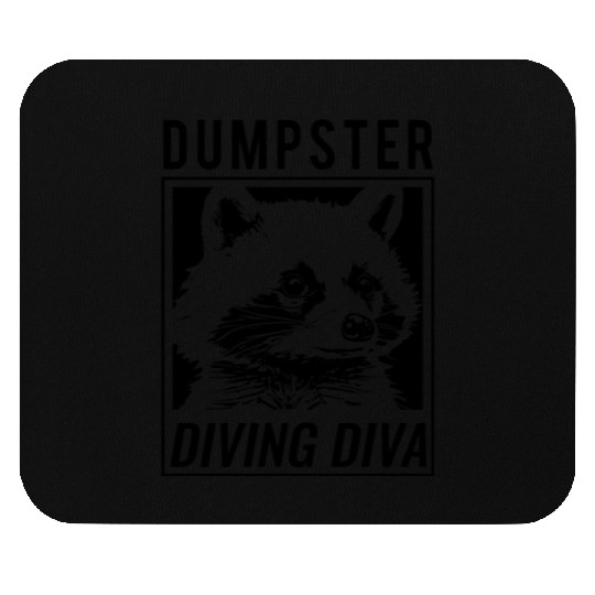 Raccoon Lover Trash Picking Dumpster Diving Trash Mouse Pads