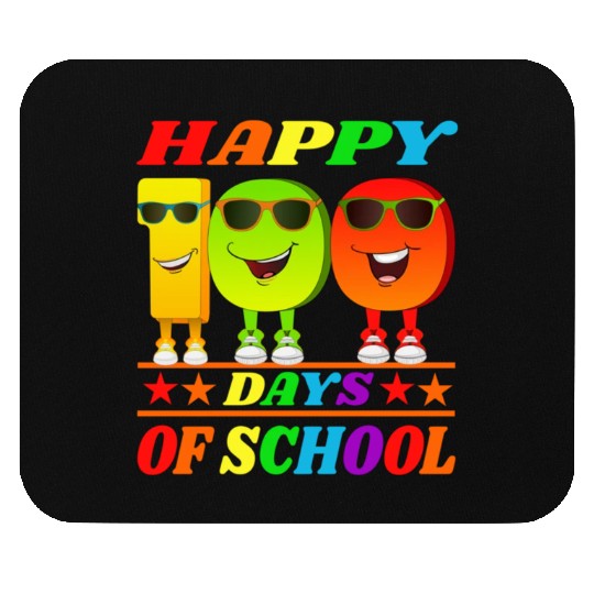 100 days of school green triceratops Mouse Pads