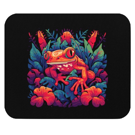 Wild Poison Frog Goth Goblincore Fairycore Gothic Mouse Pads