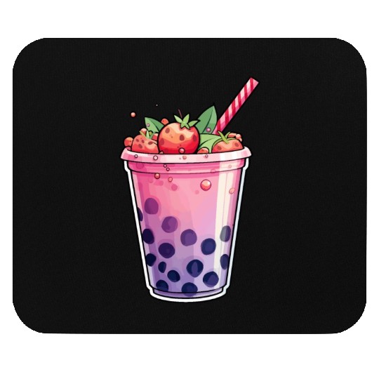 Boba Tea Design - Bubble Tea Mouse Pads