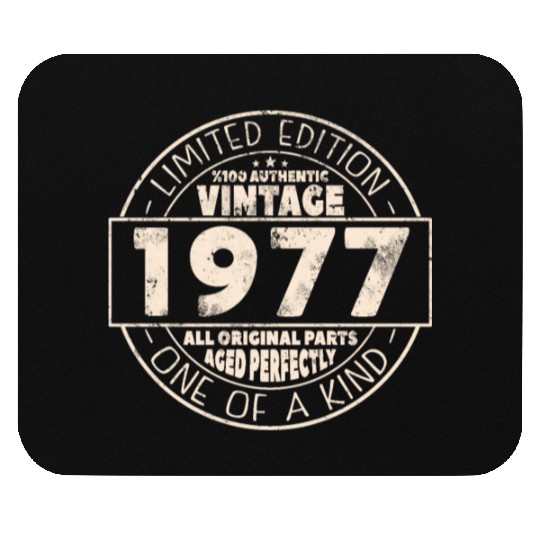 Vintage 1977 Birthday Gift Mouse Pads