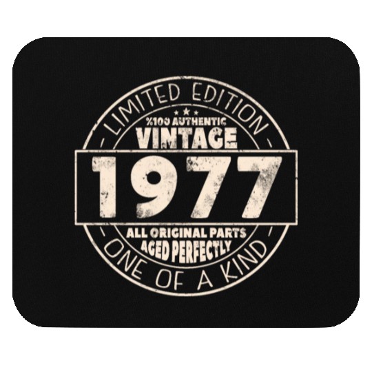 Vintage 1977 Birthday Gift Mouse Pads