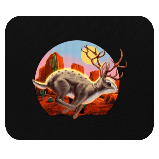 Jackalope Cryptid Rabbit Mouse Pads