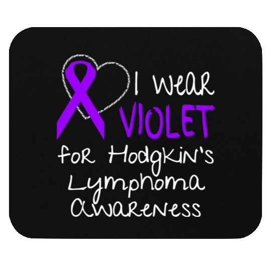 I Wear Violet For Hodgkins Lymphoma Awareness Mouse Pads