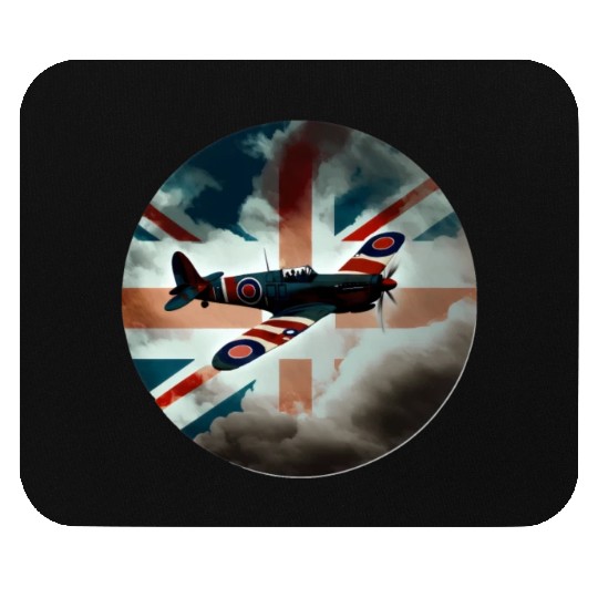 Spitfire Airplane Fighter Plane England UK Mouse Pads