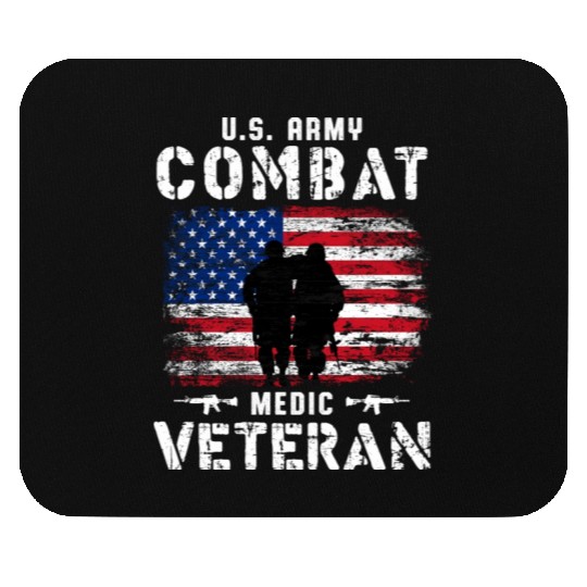US Army Combat Medic Veteran Mouse Pads