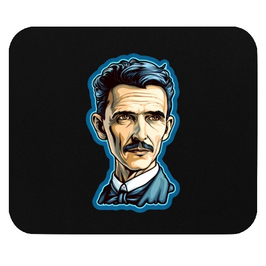 Nikola Tesla Physics Nerd Geek Mouse Pads