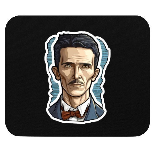 Nikola Tesla Physics Nerd Geek Mouse Pads