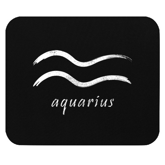 Zodiac Symbol Sign Aquarius Mouse Pads