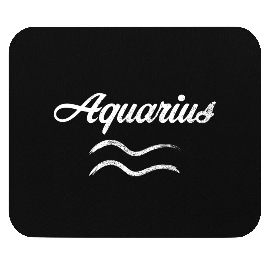 Zodiac Symbol Sign Aquarius Mouse Pads